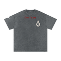 Christ is King M&H Snow Washed Oversized Cotton T-Shirt