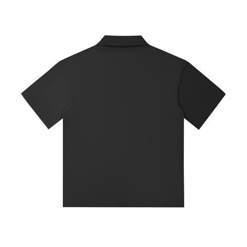 Drop Shoulder Short-Sleeve Polo